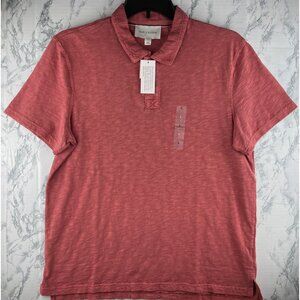 Sun + Stone Mens Large Polo Shirt  SS Core Night Flower 100% Cotton